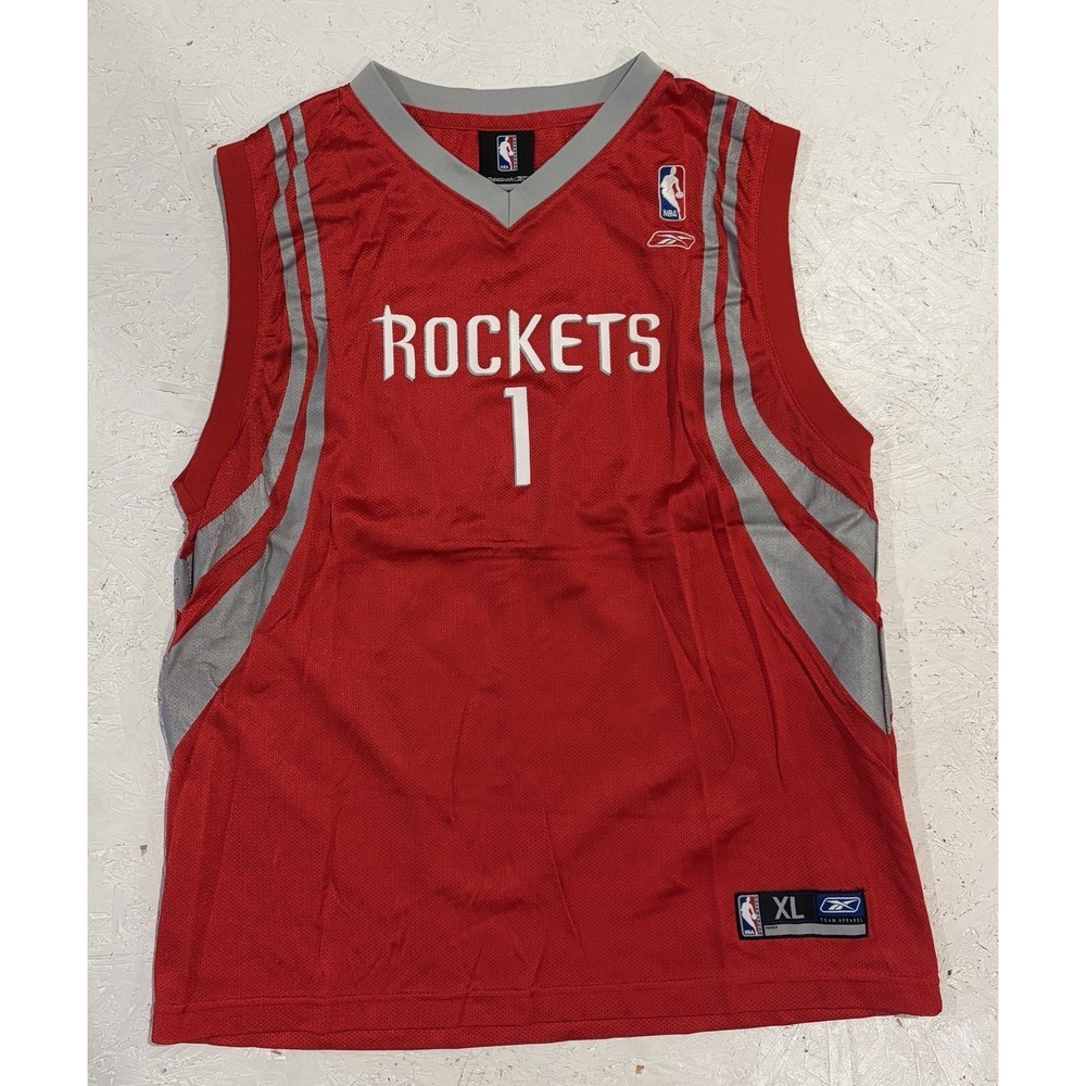 Vintage Reebok Houston Rockets Tracy Mcgrady #1 Jersey Youth XL NBA Basketball